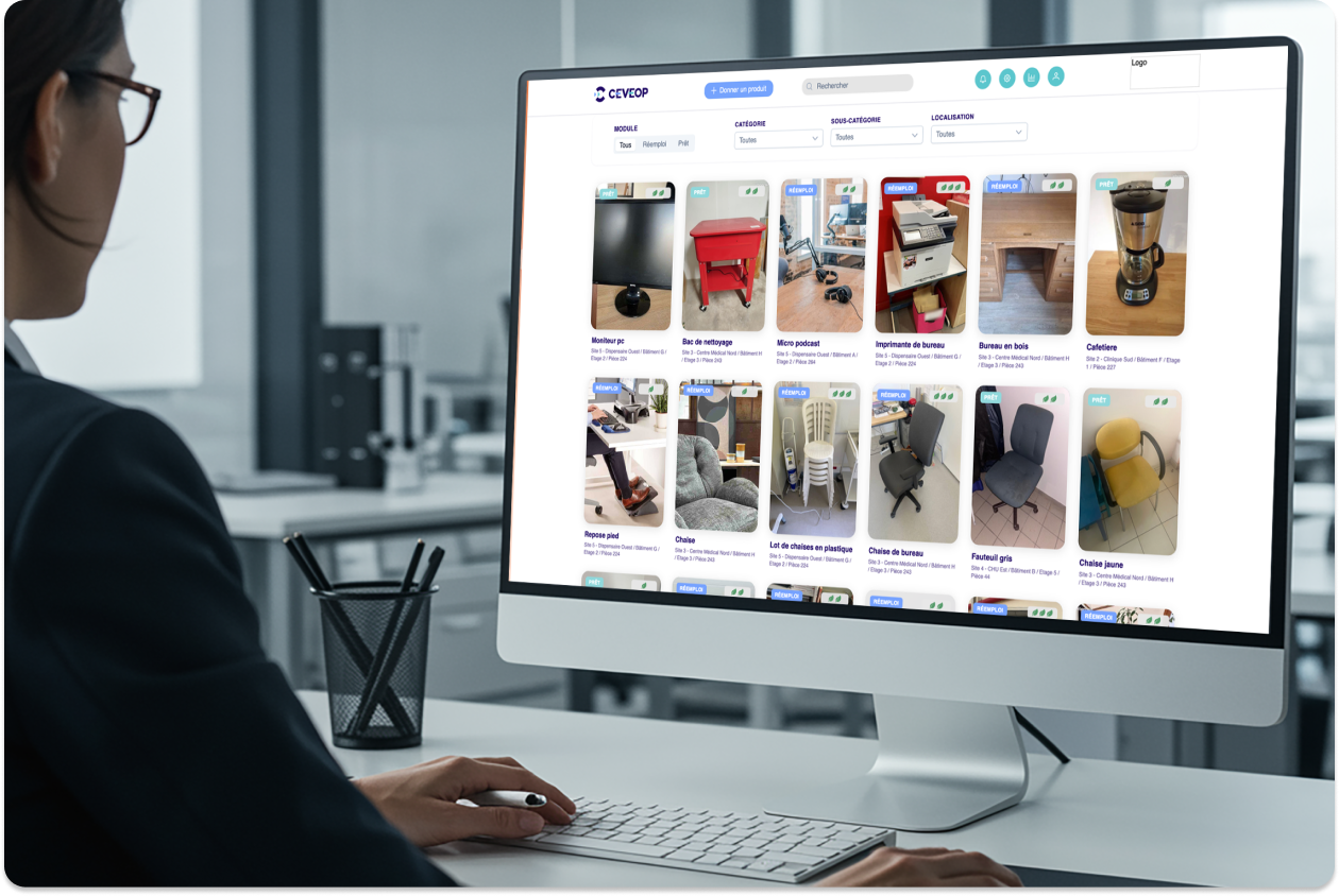 plateforme de réemploi professionnel